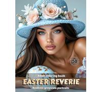 EASTER REVERIE - Adult Coloring Book | Realistic Grayscale Easter/Spring Portraits | for Relaxation and Mindful Creativity: English Edition (Colorful Adventures)