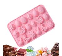 Easter Silicone Baking Molds - Bunny Egg Shaped Candy Chocolate Molds | Flexible NonStick for Cake, Chocolate Soap Jelly Making Festive Easter Shapes Flexible Non Stick Silicone