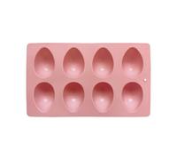 Easter Silicone Molds - 8 Cavity Baking Mold | Flexible Nonstick Reusable Silicone Tray with Egg Shapes for Candy Jelly Dessert Kitchen Home Restaurant Spring Holiday Birthday Baking Fun Tool