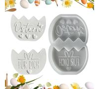 Easter Silicone Molds - Bunny Flexible Reusable Crafting Tools, Epoxy Casting Easter Egg Molds For Epoxy Plaster Holiday Spring Arts & Crafts Home Decor Party Favors Family Beginners