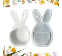 Easter Silicone Molds - Bunny Flexible Reusable Crafting Tools, Epoxy Casting Easter Egg Molds For Epoxy Plaster Holiday Spring Arts & Crafts Home Decor Party Favors Family Beginners
