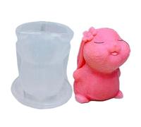 Easter Silicone Molds - Easter Bunny Silicone Mold | Easter Silicone Mold Easter Bunny Candle Mold | Cake Decoration, Easter Candle Molds For Family, Friends, Home, Clay Works, Birthday