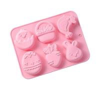 Easter Silicone Molds Non Stick Handmade Craft Casting Tool | Bunny Candle Mold For Gummies Cupcake Fudge Candy Jelly Pastry Ice Soap Making Baking Craft Supplies