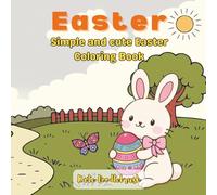Easter: Simple and cute coloring book