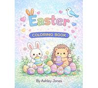 Easter simple Coloring Book for Kids: Cute Spring Coloring Pages with Bunnies, Eggs, and Flowers for Kids Ages 3-7