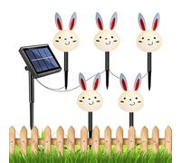 Easter Solar Lights - Outdoor Bunny Light, Easter Bunny Carrot Waterproof Garden Lighting Ornaments, Cute Courtyard Lights | For Gardens Yard Patio Porch Lawn Walkway Courtyards Landscaping