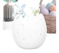 Easter Statue, Bunny in Egg Decor, Easter Home Figurine, Cute Easter Bunny Statue, Animal Figurine Art, Spring Desk Decor, Easter Garden Decor, Lawn Bunny Figurine, Patio Yard Decoration, Garden Bunny
