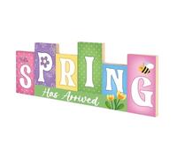 Easter Table Centerpiece - Reversible Spring Tiered Tray Accent for Seasonal Styling | Festive Tabletop Display with Sided Artwork & Lightweight Decorative Form for Entryway, Decor and Mantel