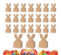 Easter Treat Bags - 24 Count Rustic Bunny Ears, Eco-Friendly Party Favor Pouches, Recyclable Snack Cookie Wraps, DIY Holiday Craft Sleeves, Paper Candy Pockets | For Boys Girls
