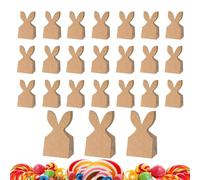 Easter Treat Bags,24 Pieces Paper Bunny Ears | Reusable Easter Bags Party Supplies - for Boys Girls Birthday Holiday Party Favors DIY Crafts Snack Cookie Chocolate Cake