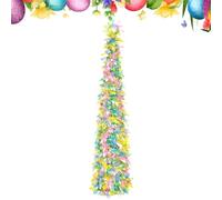 Easter Tree - Pencil Shape Tree | Pop out Artificial Holiday Plant, Colorful Sequin Decoration, Slim Festive Display Ornament Decoration Piece Kit with Indoor Home Winter Tabletop Centerpiece