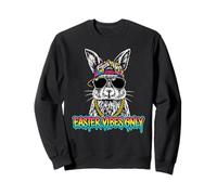 Easter Vibes Only Cool Bunny Rabbit Gafas de Sol Cap Gamer Sudadera