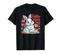 Easter Vibes Only Cute Spring Bunny Eggs - Cita Positiva Camiseta