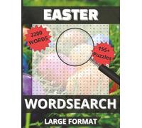 Easter Word Search: 3200 Festive Words | 155+ Large Print Puzzles for Holiday Fun | Solutions Included