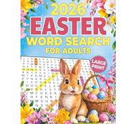 Easter Word Search for Adults: 70 Large Print Festive Themed Word Find Puzzles for Seniors and Teens