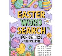 Easter Word Search for Seniors - Medium Level: Interactive Puzzle Workbook for Mature Adults with Egg Hunt Theme