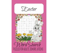 Easter Word Search Puzzle Book: Word Searches with easy read print about, Easter, Easter Bunny, Chocolate, and more (6x9 inches, 110 pages) 50+puzzles... Gifts for vacations, holidays, & free time.