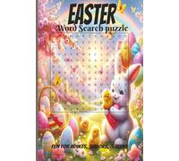 Easter Word Search Puzzle: Easy puzzle for adults and children of all ages, fun for the whole family, take with you when you travel. Makes a great present.