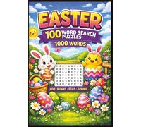 Easter Word Search Puzzle: Word Searches with Easy to Read Print about Bunny’s, Eggs, Balloons and more | 6x9 inches, 150 pages | 100 Puzzles … Gift for Vacations & Holidays