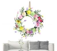Easter Wreath - Festive Door Ring, 40cm Seasonal Wall Circle for Family Gatherings, Decorative Entry Accent with Artificial Design, Front Door Decor, Holiday Porch Ornament for Indoor and Outdoor