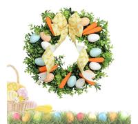 Easter Wreath Handmade Cute - Egg Carrot Design Festive, Garland Front Door Friends, Family Gatherings Window Outdoor Home | Friends Family Gatherings Window Outdoor Home Porch Outside Wall Indoor Dec
