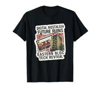 Eastern Bloc Tech Revival 90s Casete Nostalgia Camiseta