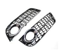 EASTERTIME Parachoques delantero de coche cromado negro, luz antiniebla, lámpara, rejilla, cubierta de rejilla, panal de abeja apto for Audi A5 Coupe/Sportback 2008-2011Cabriolet 10-118T0 807 682 Reji
