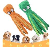 EastHedge Whiskerspot Eco-Friend Octopus Dog Toy 2/4 Pack,No Stuffing Octopus Dog Toy Whiskerspot. (Set D)