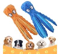 EastHedge Whiskerspot Eco-Friend Octopus Dog Toy 2/4 Pack,No Stuffing Octopus Dog Toy Whiskerspot. (Set A)