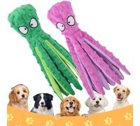 EastHedge Whiskerspot Eco-Friend Octopus Dog Toy 2/4 Pack,No Stuffing Octopus Dog Toy Whiskerspot. (Set B)