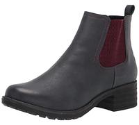 Eastland Bota de moda Jasmine para mujer, Azul marino/flor y brillo, 37 EU