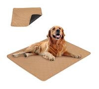 Eastlion Empapadores para Perros,Almohadilla de Entrenamiento Lavable y Reutilizable,Alfombra para Perros Superabsorbente,Almohadillas para Cachorro Apto para Perros y Gatos(1 Piezas 70x50cm) M-Beige