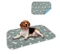 Eastlion Empapadores Perros Lavables,Alfombra de Perros Impermeable Súper Absorbente para Perros Lavables Viajes al Aire Libre para Perros,Gatos(80x70 cm 1 Piezas) M-Gris