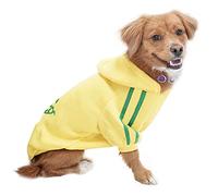 Eastlion Ropa Perro,Cálido Sudadera con Capucha para Perros Algodón Suéter Chaqueta Abrigo Costume Pullover para Mascota Pequeño Perro Gato (Amarillo,L)