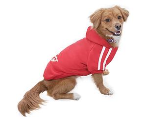 Eastlion Ropa Perro,Cálido Sudadera con Capucha para Perros Algodón Suéter Chaqueta Abrigo Costume Pullover para Mascota Pequeño Perro Gato (Rojo,XL)