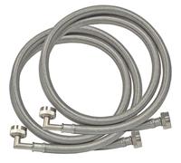 Eastman 41066 Ss manguera para lavadora con 90 grados codo 1,91 cm X 1,91 cm 1-par
