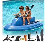 Eastnmythet Bote Hinchable y Scooter Subacuático, Tabla de Surf eléctrica para Adultos, Carga máxima 150 kg, Equipo de Buceo y Natación para Deportes Acuáticos 700W 16000mAh