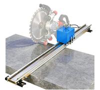 Eastnmythet Guía para Sierra Circular para Mampostería y Azulejos, Guía de Corte con Alimentación Automática y Control Remoto, Riel de Aleación de Aluminio Empalmable 2m/6.6ft