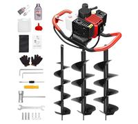 Eastnmythet Perforadora de Postes de 4 Tiempos, Perforadora de Tierra a Gasolina con 3 Brocas, Perforadora a Gasolina para Postes de Cercas, Tierra de Jardín y árboles,20/25/30cm