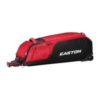 Easton Dugout - Bolsa con Ruedas para Bates y Equipos, Color Rojo, Rojo/Negro