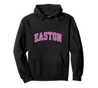 Easton Massachusetts MA Vintage Sports Design Rosa Diseño Sudadera con Capucha