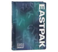 Eastpak - Agenda escolar 2026-2027, agenda con fecha de 13 meses, ideal para escuela secundaria y superior, cubierta acolchada, 352 páginas de colores y pegatinas, 12 x 16,5 cm