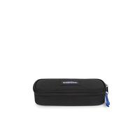 Eastpak Estuche Ovalado Individual, Bolsa de papelería organizada con Compartimentos internos y Bolsillo con Cremallera, 5 x 22 x 9 cm, Negro y Azul Contrastado