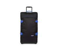 Eastpak Maleta Tranverz L, Equipaje de Viaje Grande con Cierre TSA, Compartimentos Dobles, Capacidad 121 L, 79 x 40 x 33 cm, Negro y Azul Kontrast