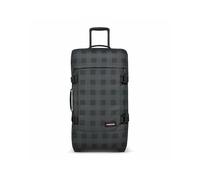 Eastpak Maleta Tranverz M, Equipaje de Viaje Mediano con Cierre TSA, Compartimentos Dobles y Correas de compresión, Capacidad de 78 litros, 67 x 35.5 x 30 cm, Checker Grey