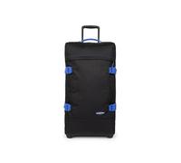 Eastpak Maleta Tranverz M, Equipaje de Viaje Mediano con Cierre TSA, Compartimentos Dobles y Correas de compresión, Capacidad de 78 litros, 67 x 35.5 x 30 cm, Negro y Azul