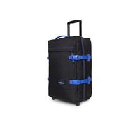 Eastpak Maleta Tranverz S, Equipaje de Mano con Cierre TSA, Compartimentos Dobles y Correas de compresión, Capacidad 42 L, 51 x 32.5 x 23 cm, Negro y Azul Kontrast