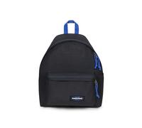 Eastpak Mochila Pak'r Acolchada : icónica Mochila de Uso Diario con Bolsillos Acolchados en la Parte Trasera y Delantera, Capacidad 24 L, 40 x 30 x 18 cm, Negro y Azul Contrastado