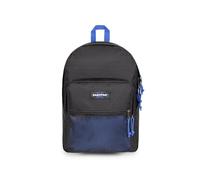 Eastpak Mochila Pinnacle de : Mochila Grande de Doble Compartimento con Organizador Interno, Espalda y Correas Acolchadas, Capacidad 38 L, 42 x 32 x 25.5 cm, Negro y Azul Contrastado