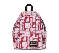 EASTPAK Mochila POKEMON BURGUNDY DAY PAK'R 24 LITROS COLOR BLANCO Y ROJO EDICIÓN LIMITADA 2025 BOLSILLO LATERAL PORTABONERA Y BOLSILLO EN LA RETRO CON CREMALLERA, rojo, Large